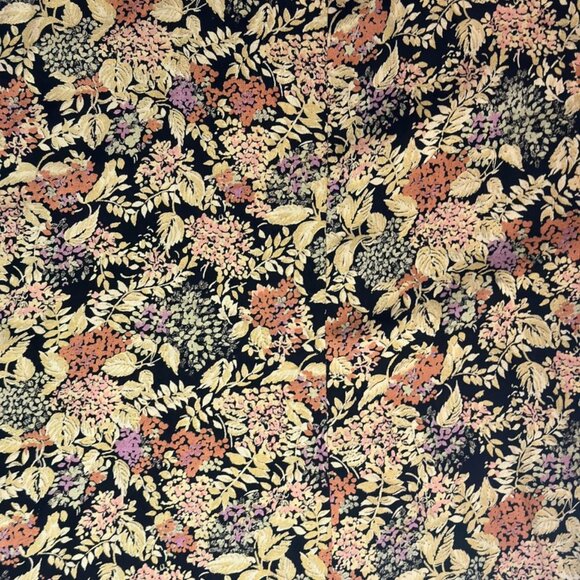 EVC Vintage Marnie West Floral A-line Midi Skirt Women's Small Made in USA - Picture 7 of 14